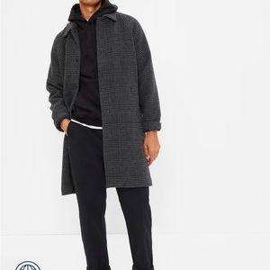 Gap men wool car coat, Gray, L
